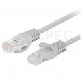 Patchcord UTP kat.6 kabel sieciowy LAN 2x RJ45 linka szary 7,5m LANBERG