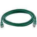 Patchcord UTP kat.6 kabel sieciowy LAN 2x RJ45 linka zielony 1,5m