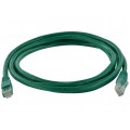 Patchcord UTP kat.6 kabel sieciowy LAN 2x RJ45 linka zielony 1m