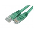 Patchcord UTP kat.6 kabel sieciowy LAN 2x RJ45 linka zielony 1m