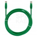 Patchcord UTP kat.6 kabel sieciowy LAN 2x RJ45 linka zielony 5m NEKU