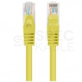 Patchcord UTP kat.6 kabel sieciowy LAN 2x RJ45 linka żółty 0,25m LANBERG