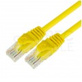 Patchcord UTP kat.6 kabel sieciowy LAN 2x RJ45 linka żółty 3m NEKU