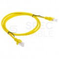 Patchcord UTP kat.6 kabel sieciowy LAN 2x RJ45 linka żółty 5m LANBERG