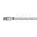 Patchcord UTP kat.6 kabel sieciowy LAN 2x RJ45 płaski linka szary 0,5m NEKU