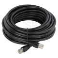Patchcord zewnętrzny linka UTP kat.6 podwójna powłoka PVC+PE 10m czarny NEKU