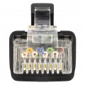 Patchcord zewnętrzny linka UTP kat.6 podwójna powłoka PVC+PE 40m czarny NEKU