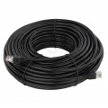 Patchcord zewnętrzny linka UTP kat.6 podwójna powłoka PVC+PE 40m czarny NEKU