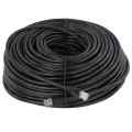 Patchcord zewnętrzny linka UTP kat.6 podwójna powłoka PVC+PE 50m czarny NEKU