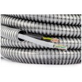 Peszel ochronny metalowy Anaconda Multiflex roz.16 bezhalogenowy samogasnący rura karbowana elastyczna FCCN 1250N UV IP40 metaliczny 50m