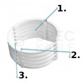 Pierścień dystansowy 30mm (5x 6mm) do puszki podtynkowej fi:60mm SIMET