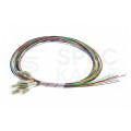 Pigtail światłowodowy FO MM LC/UPC 50/125 OM3 Semi Tight 0.9mm LSZH kolorowe 2m 12szt PFOT