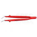 Pinceta precyzyjna uniwersalna 148mm zagięta izolowana VDE 1kV dla elektryka KNIPEX 92 37 64