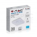 Plafon kwadratowy natynkowy LED 25W 2500lm 3000K IP44 biały barwa WW biała ciepła V-TAC SAMSUNG VT-8066SQ 3 LATA GWARANCJI