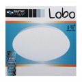 Plafon okrągły natynkowy LED 2xE27 IP20 biały z mikrofalowy czujnikiem ruchu LOBO