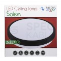 Plafon okrągły natynkowy LED 40W 2xE27 IP44 czarny SOLEN MASTER LED