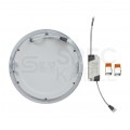 Plafon okrągły podtynkowy wpuszczany LED 18W 1500lm 3000K IP20 biały barwa WW biała ciepła V-TAC VT-1807RD