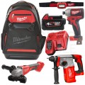 Plecak narzędziowy dla elektryka PACKOUT MILWAUKEE Wyposażony w 6 elementów