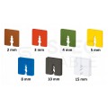 Podkładki dystansowe DW-10 do wyrównania nierówności 50x50x10mm czarne KLIMAS 50szt