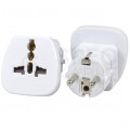 Podróżny adapter zasilania wtyk Uni-Schuko [2P+Z] POLSKI / gniazdo uniwersalne UK