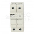 Podstawa bezpiecznikowa 25A 2-biegunowa 2P (1000V DC) 2-modułowa na wkładki 10x38mm ONESTO