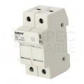 Podstawa bezpiecznikowa 25A 2-biegunowa 2P (1000V DC) 2-modułowa na wkładki 10x38mm ONESTO