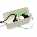 Pojemnik DUŻY Organizer CABLE BOX biały na kable, listwy, ładowarki itp.