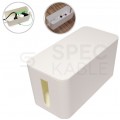 Pojemnik MAŁY Organizer CABLE BOX biały na kable, listwy, ładowarki itp.