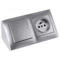 Pokrywa gniazd Keystone podwójna SIMON 54 z klapką (bez uszczelki IP44) na 2 gniazda komputerowe LAN RJ45 czarna matowa z polem opisowym Kontakt Simon DKP2B.01/49A
