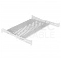Półka regulowana do szafy RACK 19" 1U 250mm (350mm) szara NEKU