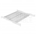 Półka regulowana do szafy RACK 19" 1U 350mm (450mm) szara NEKU