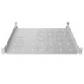 Półka regulowana do szafy RACK 19" 1U 450mm szara