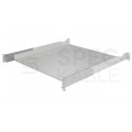 Półka regulowana do szafy RACK 19" 1U 450mm szara