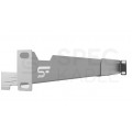 Półka regulowana do szafy RACK 19" 1U 450mm szara