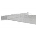 Półka regulowana do szafy RACK 19" 1U 450mm szara