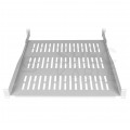 Półka regulowana do szafy RACK 19" 1U 550mm (650mm) szara NEKU