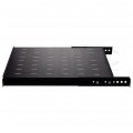 Półka regulowana do szafy RACK 19" 1U 550mm czarna