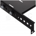 Półka regulowana do szafy RACK 19" 1U 550mm czarna
