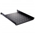 Półka regulowana do szafy RACK 19" 1U 550mm czarna