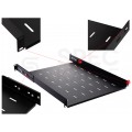 Półka regulowana do szafy RACK 19" 1U 550mm czarna