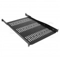 Półka regulowana do szafy RACK 19" 1U 650mm (750mm) czarna NEKU