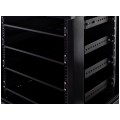 Półka regulowana do szafy RACK 19" 1U 650mm czarna