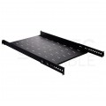 Półka regulowana do szafy RACK 19" 1U 650mm czarna
