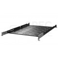 Półka regulowana do szafy RACK 19" 1U 650mm czarna seria B