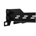 Półka regulowana do szafy RACK 19" 1U 650mm czarna seria B