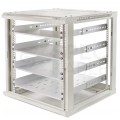 Półka regulowana do szafy RACK 19" 1U 650mm szara