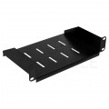 Półka stała do szafy RACK 10" 1U 150mm czarna Polska Szafa Rack