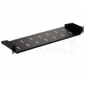 Półka stała do szafy RACK 19" 1U 150mm czarna