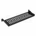 Półka stała do szafy RACK 19" 1U 200mm czarna NEKU
