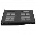 Półka stała do szafy RACK 19" 1U 400mm czarna NEKU